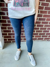 Load image into Gallery viewer, Washed Moto Leggings