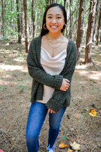 Load image into Gallery viewer, Oh So Cozy Cardigan - Olive
