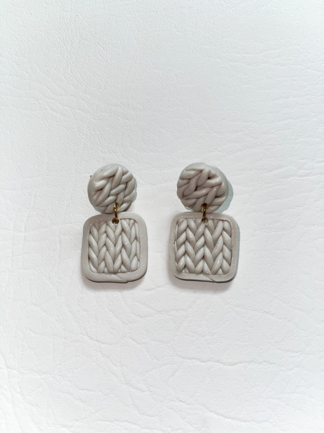 Cable Knit Earrings
