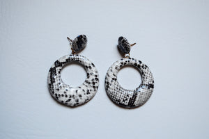 Snakeskin Dangle Earrings