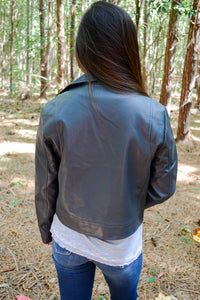Katerina Faux Leather Jacket