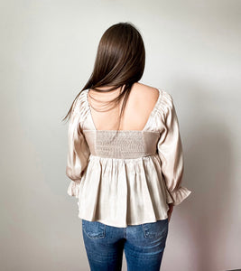 Champagne Shimmer Top
