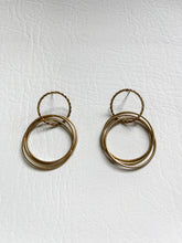 Load image into Gallery viewer, Double Circle Dangle Earrings
